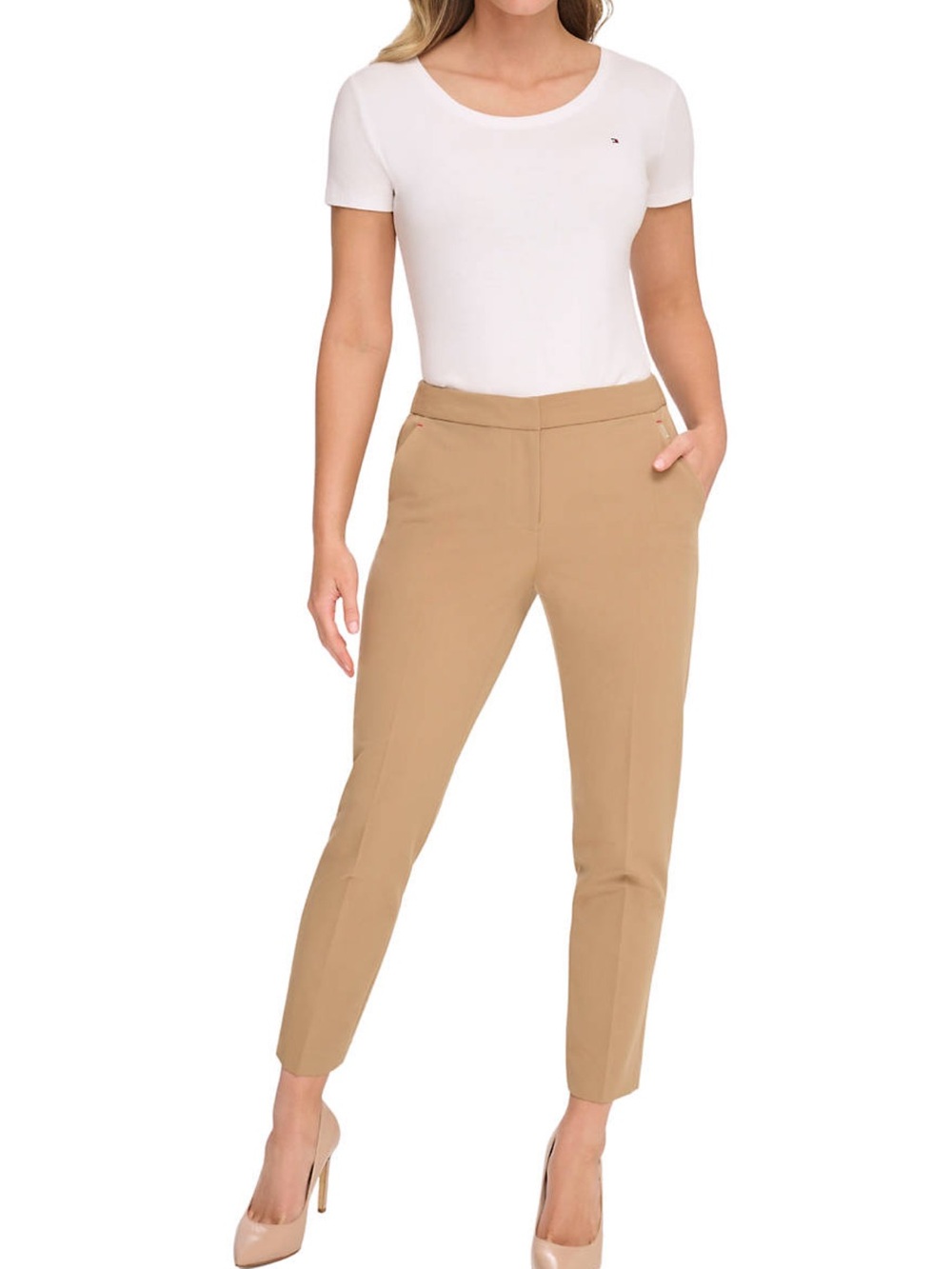 Flat-front/SLOANE Ankle Pants